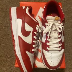 Nike dunk low university red size 13 used only want 90 I will take 75-90 .